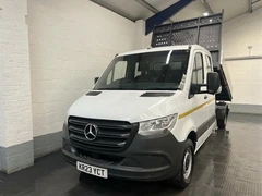 2023 Mercedes-Benz Sprinter Double Cab Tipper Van — front three-quarter view