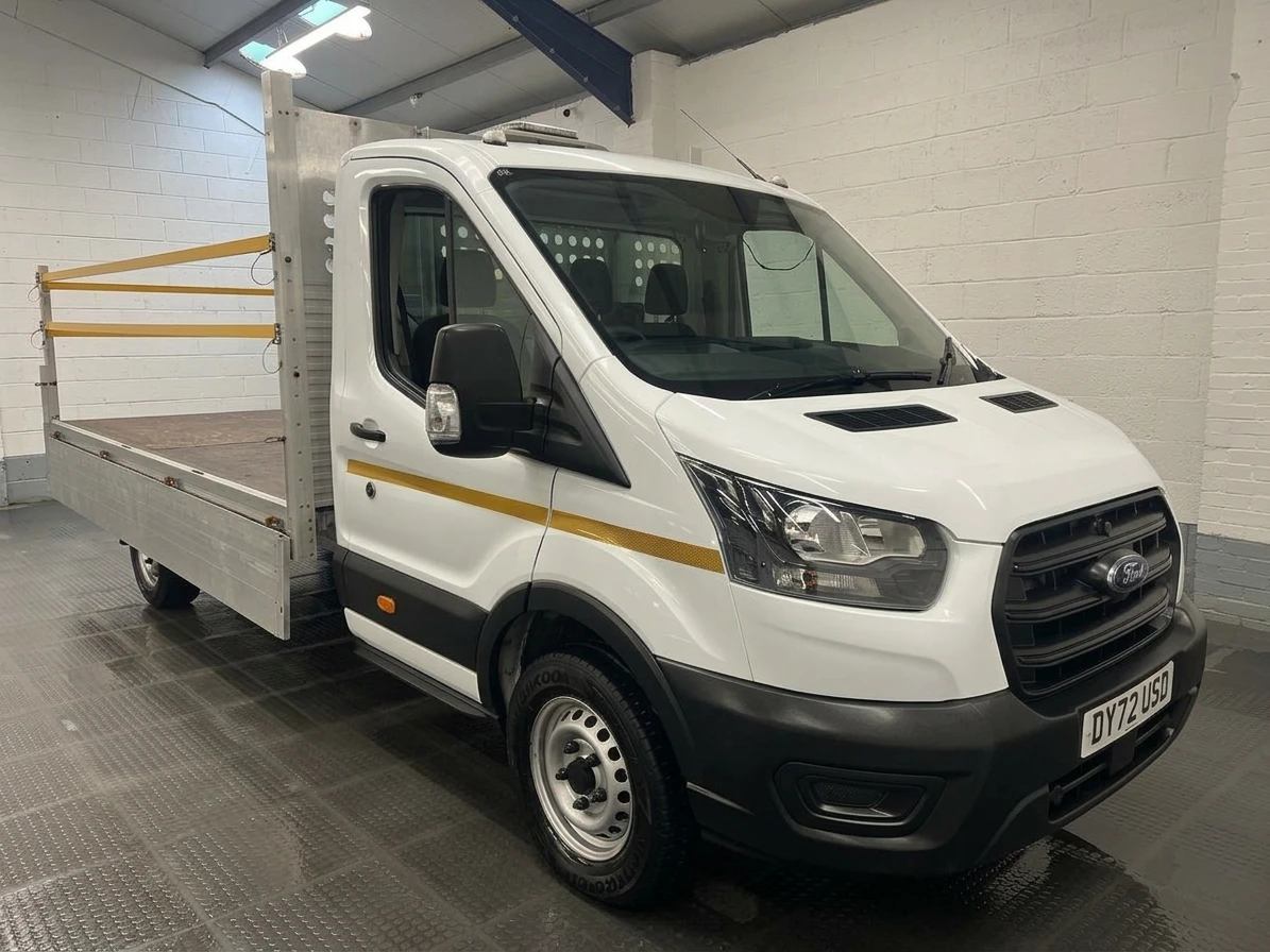 2022 Ford Transit Dropside Van — front three-quarter view