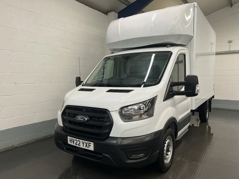 2022 Ford Transit Luton Box Van — front three-quarter view