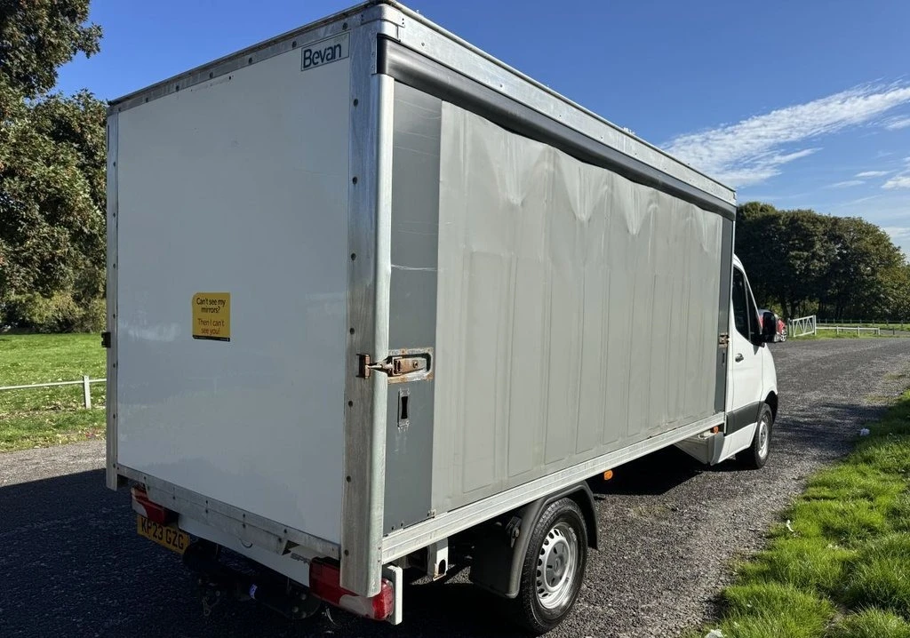 2023 Mercedes-Benz Sprinter CurtainSider Van — rear three-quarter view