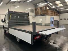 2022 Ford Transit Double Cab Dropside Van — rear three-quarter view