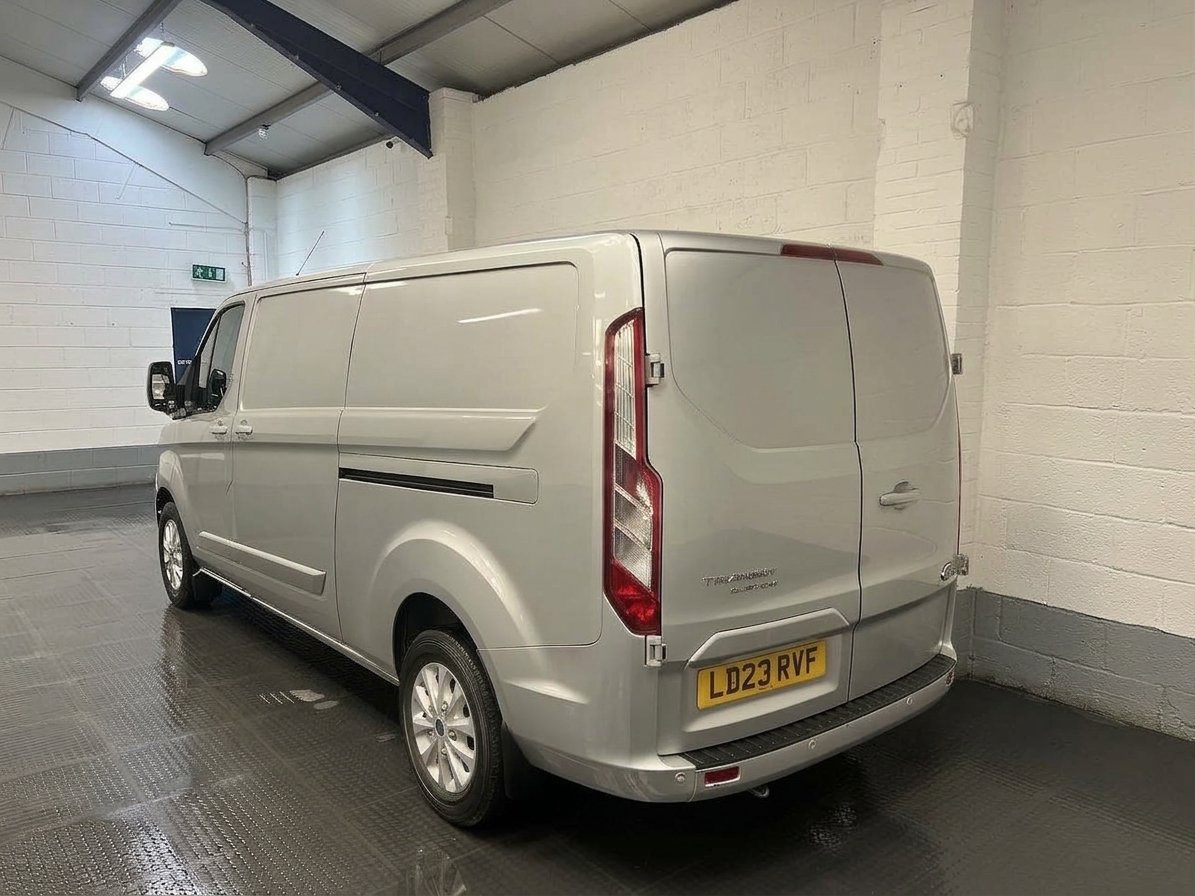 2023 Ford Transit Custom Panel Van — rear three-quarter view