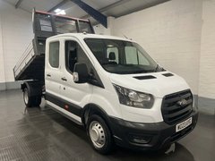 2023 Ford Transit Double Cab Tipper Van — front three-quarter view