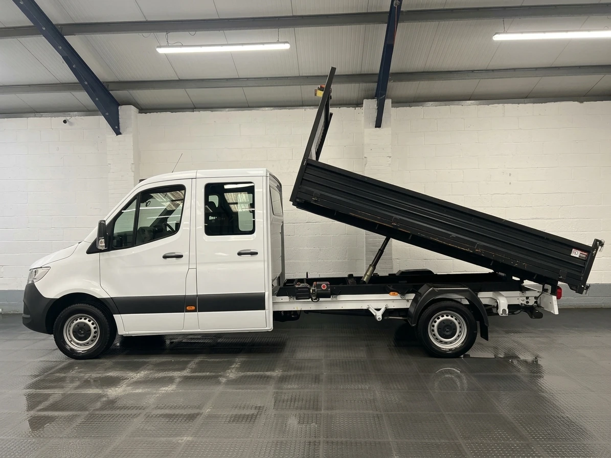 2023 Mercedes-Benz Sprinter Double Cab Tipper Van — side view