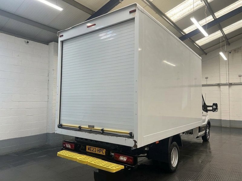 2023 Ford Transit Luton Box Van — rear three-quarter view