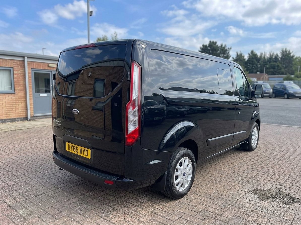 2021 Ford Transit Custom Panel Van — rear three-quarter view
