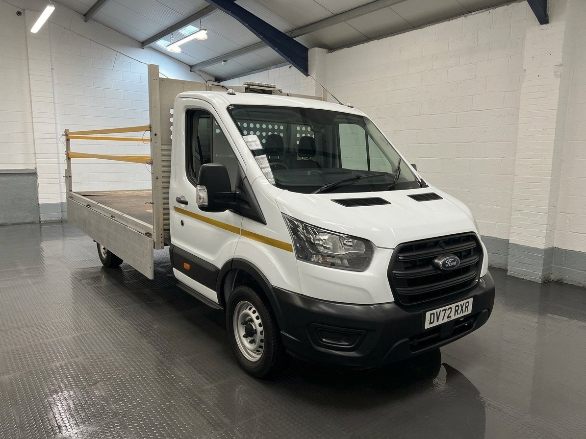 2022 Ford Transit Dropside Van — front three-quarter view