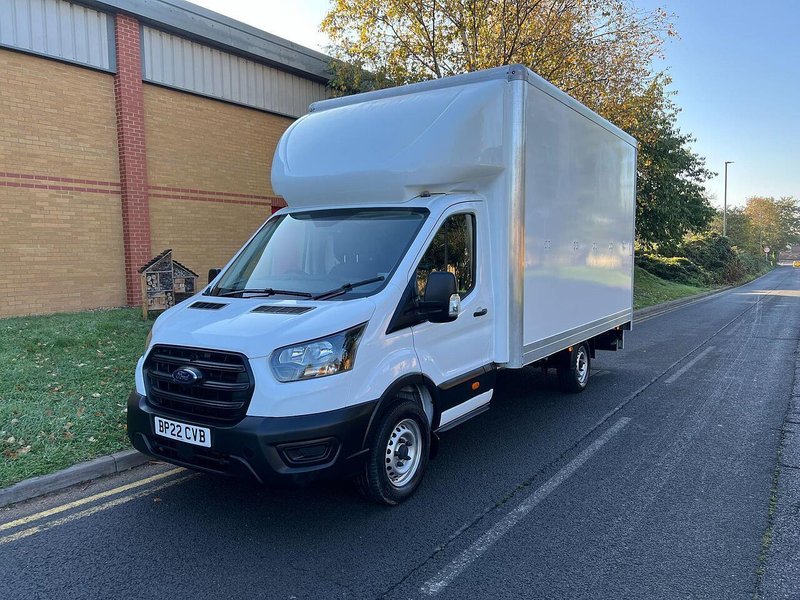 2022 Ford Transit Luton Box Van — front three-quarter view