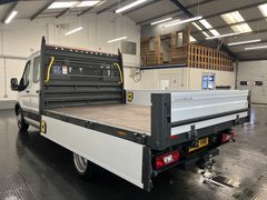 2022 Ford Transit Double Cab Dropside Van — rear three-quarter view