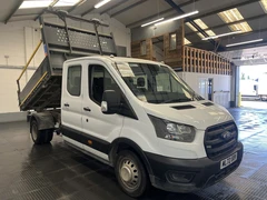 2022 Ford Transit Double Cab Tipper Van — front three-quarter view