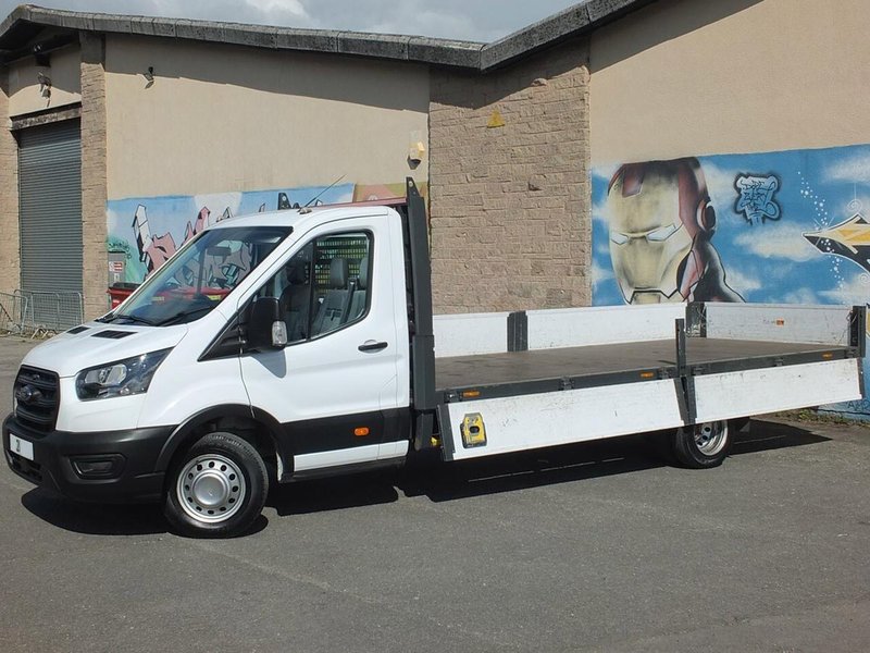 2021 Ford Transit Dropside Van — front three-quarter view