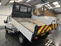 2022 Ford Transit Double Cab Tipper Van — rear three-quarter view