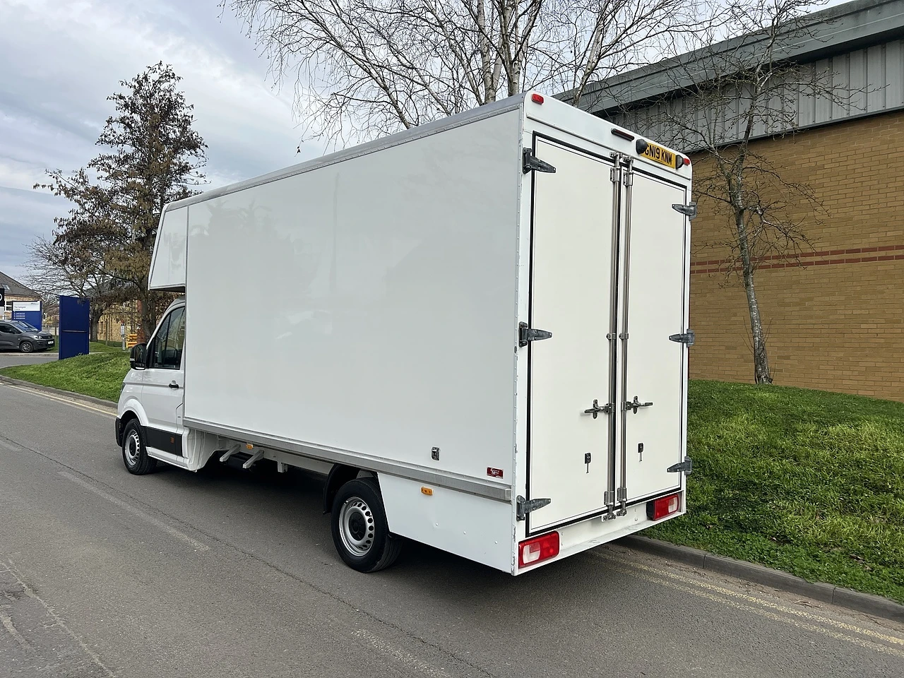 2019 Volkswagen Crafter Luton Box Van — rear three-quarter view