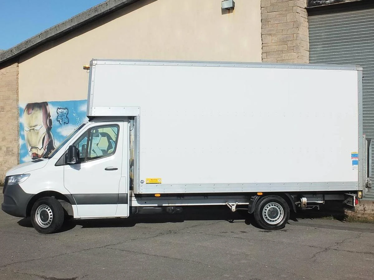 2023 Mercedes-Benz Sprinter Luton Box Van — side view