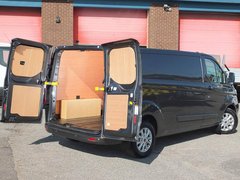 2023 Ford Transit Custom Panel Van — rear three-quarter view