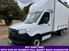 2022 Mercedes-Benz Sprinter CurtainSider Van — front three-quarter view