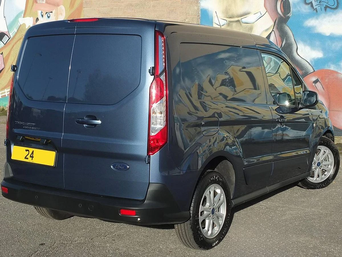 2024 Ford Transit Connect Panel Van — rear three-quarter view