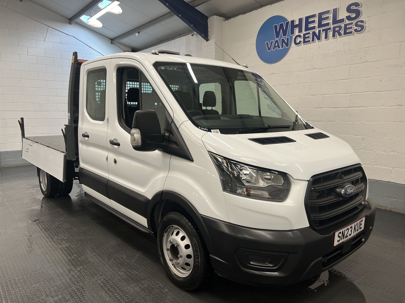 2023 Ford Transit Double Cab Tipper Van — front three-quarter view