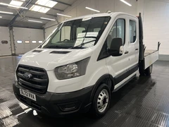 2022 Ford Transit Double Cab Tipper Van — front three-quarter view