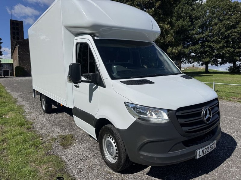 2022 Mercedes-Benz Sprinter Luton Box Van — front three-quarter view