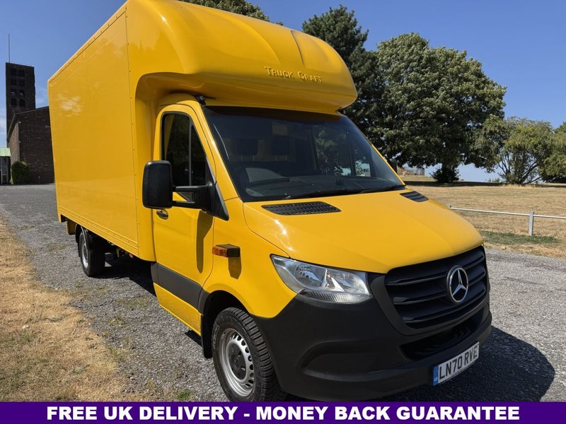 2020 Mercedes-Benz Sprinter Luton Box Van — front three-quarter view