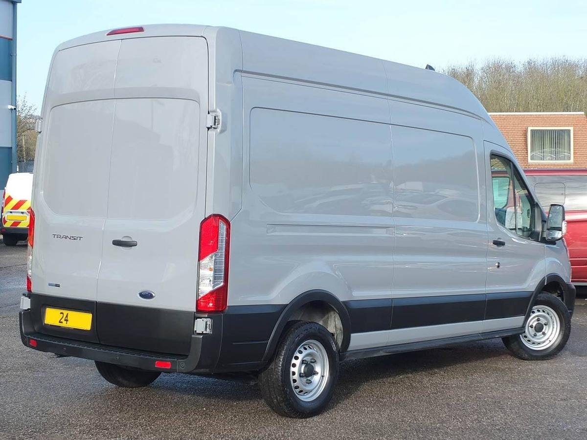 2024 Ford Transit High Roof Panel Van — rear three-quarter view