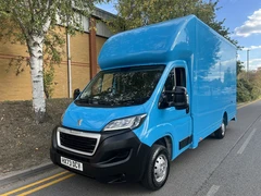 2023 Peugeot Boxer Luton Low Loader Van — front three-quarter view