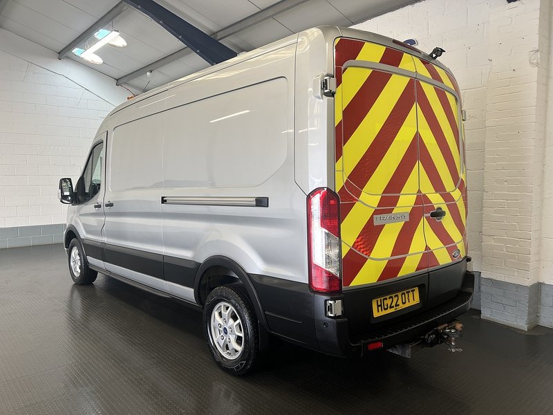 2022 Ford Transit Panel Van — rear three-quarter view