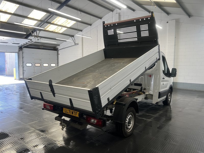 2021 Ford Transit Tipper Van — rear three-quarter view