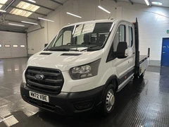 2022 Ford Transit Double Cab Dropside Van — front three-quarter view