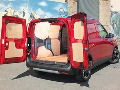 2025 Ford Transit Courier Panel Van — rear three-quarter view
