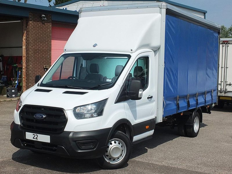 2022 Ford Transit CurtainSider Van — front three-quarter view