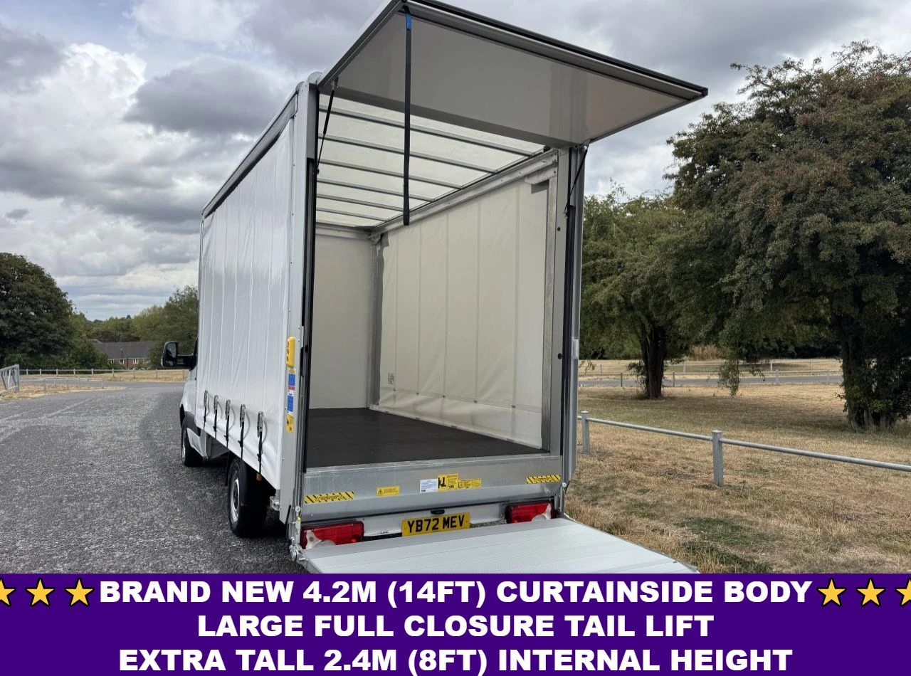 2022 Mercedes-Benz Sprinter CurtainSider Van — rear three-quarter view