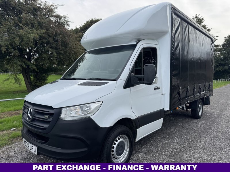 2022 Mercedes-Benz Sprinter CurtainSider Van — front three-quarter view