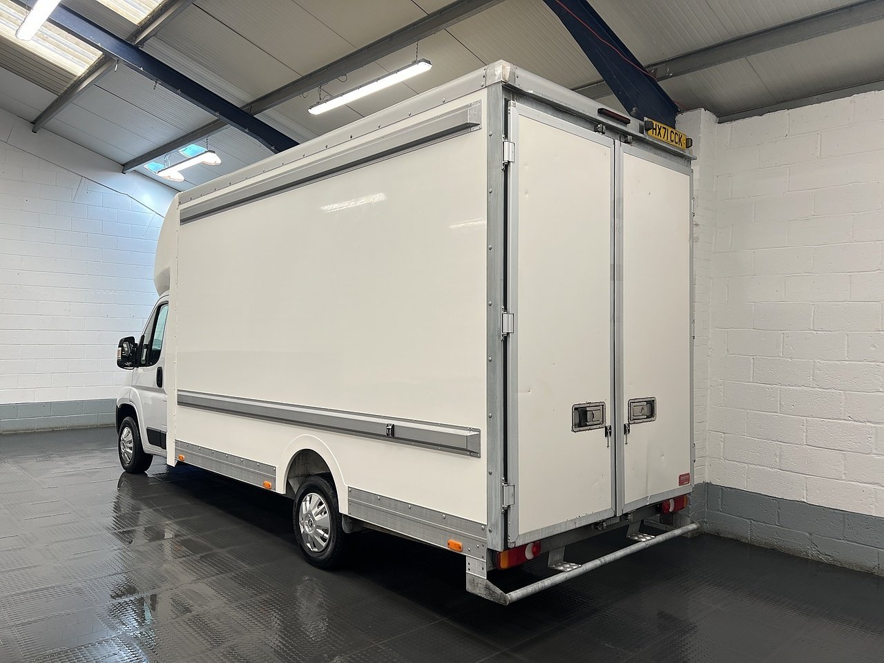 2021 Peugeot Boxer Luton Low Loader Van — rear three-quarter view