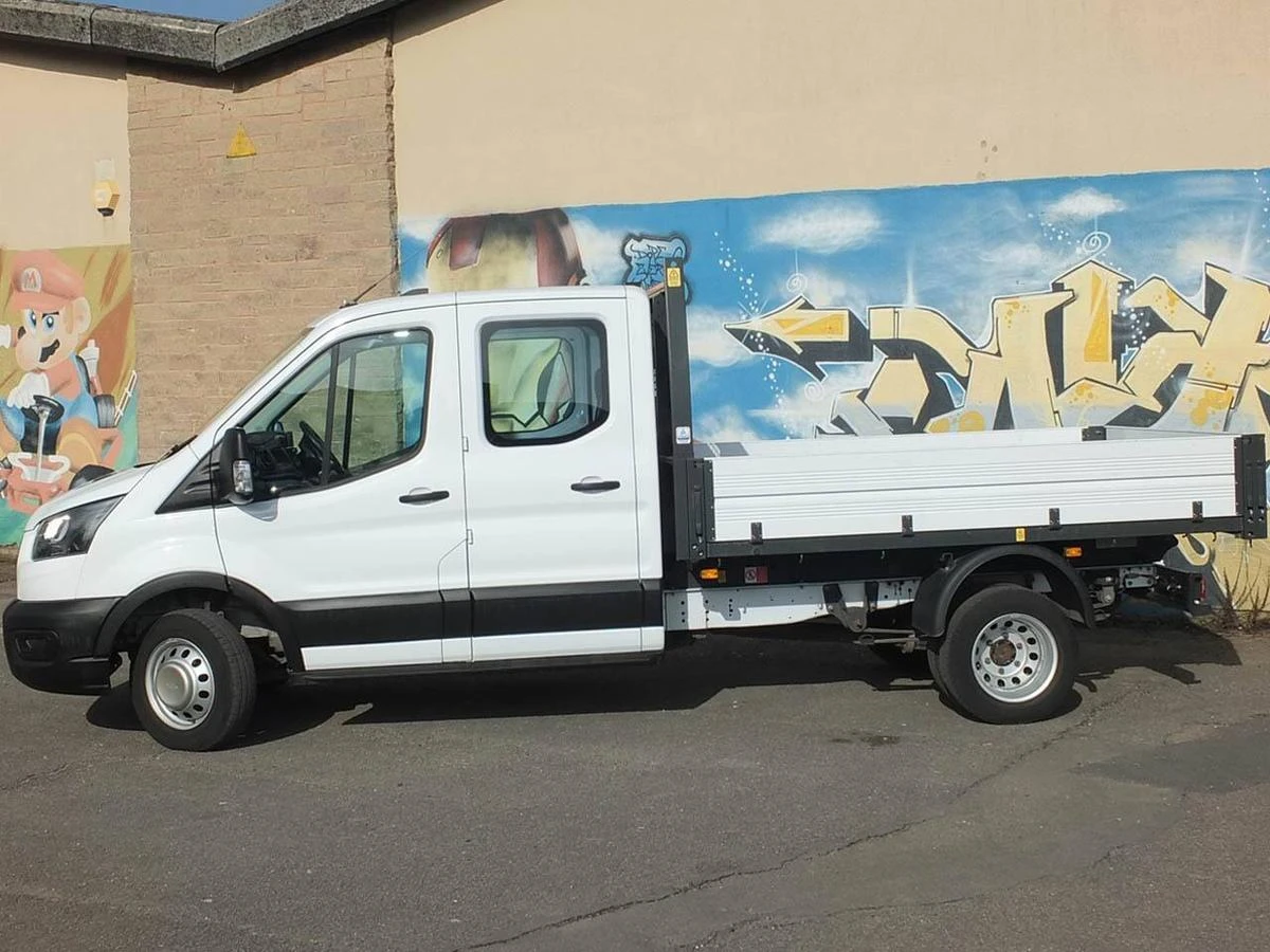 2022 Ford Transit Double Cab Tipper Van — side view