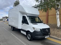 2023 Mercedes-Benz Sprinter Luton Box Van — front three-quarter view
