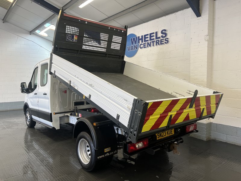 2023 Ford Transit Double Cab Tipper Van — rear three-quarter view