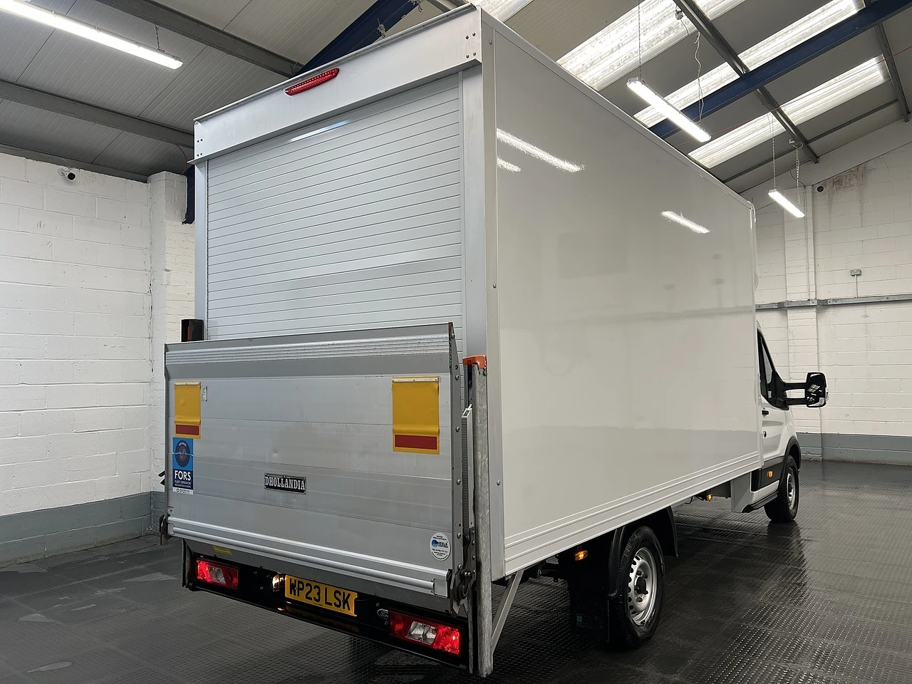 2023 Ford Transit Luton Box Van — rear three-quarter view