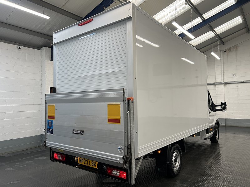 2023 Ford Transit Luton Box Van — rear three-quarter view