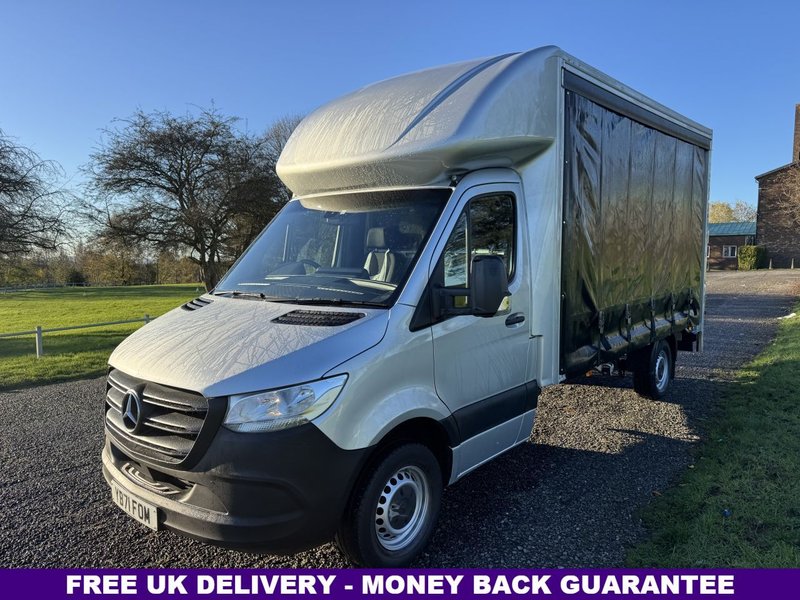 2022 Mercedes-Benz Sprinter CurtainSider Van — front three-quarter view