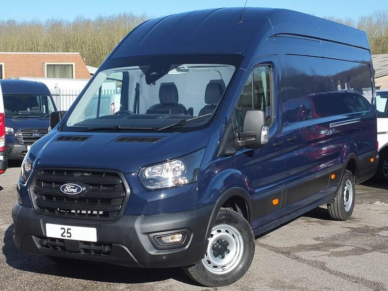2025 Ford Transit High Roof Panel Van — front three-quarter view