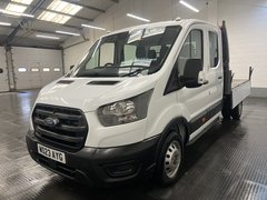 2023 Ford Transit Double Cab Tipper Van — front three-quarter view