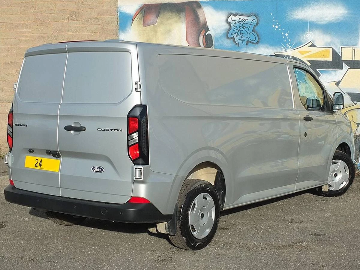 2024 Ford Transit Custom Panel Van — rear three-quarter view
