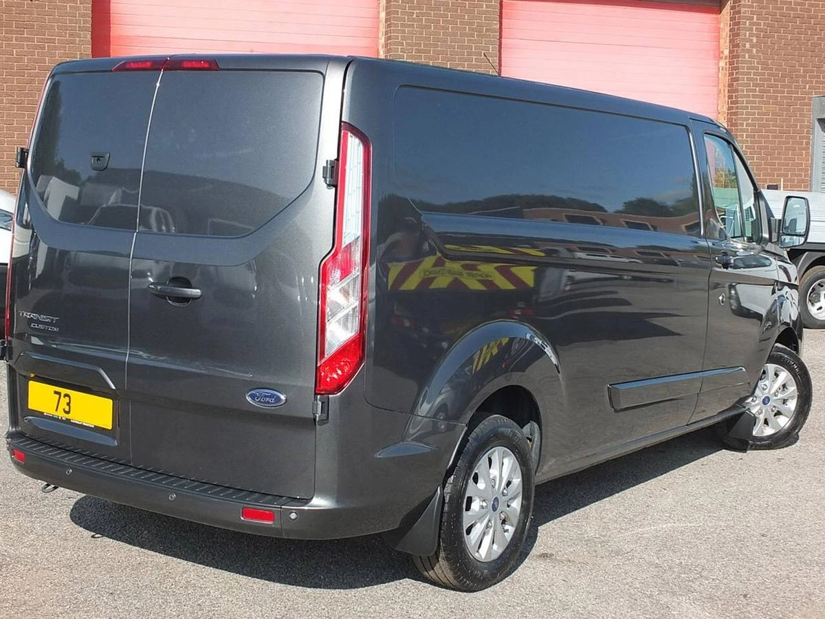 2023 Ford Transit Custom Panel Van — rear three-quarter view